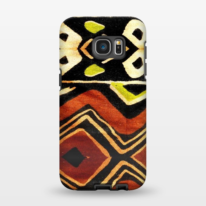 Galaxy S7 EDGE StrongFit Africa Design Fabric Texture by BluedarkArt