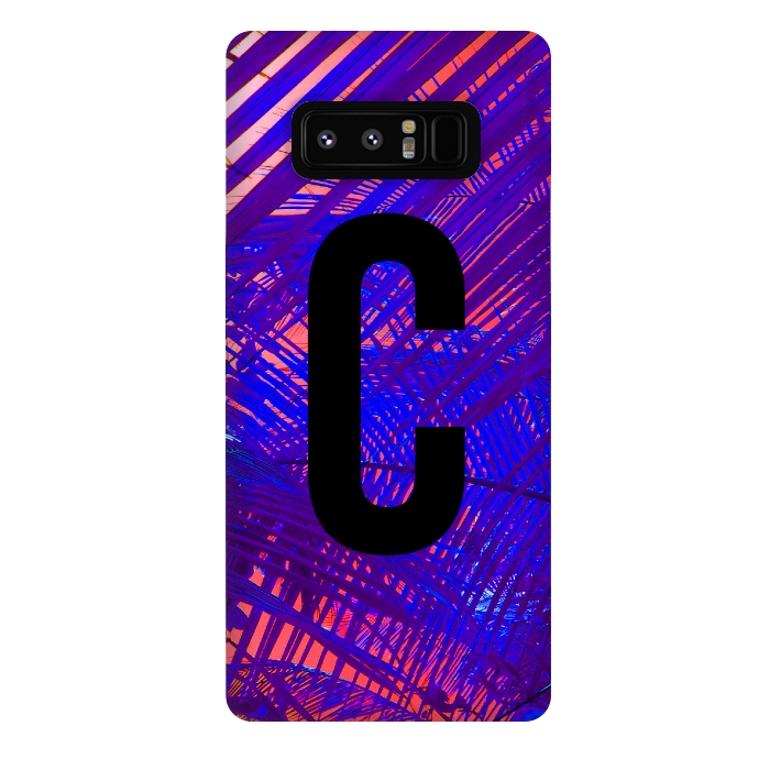 Galaxy Note 8 StrongFit Letter C by Laura Grant