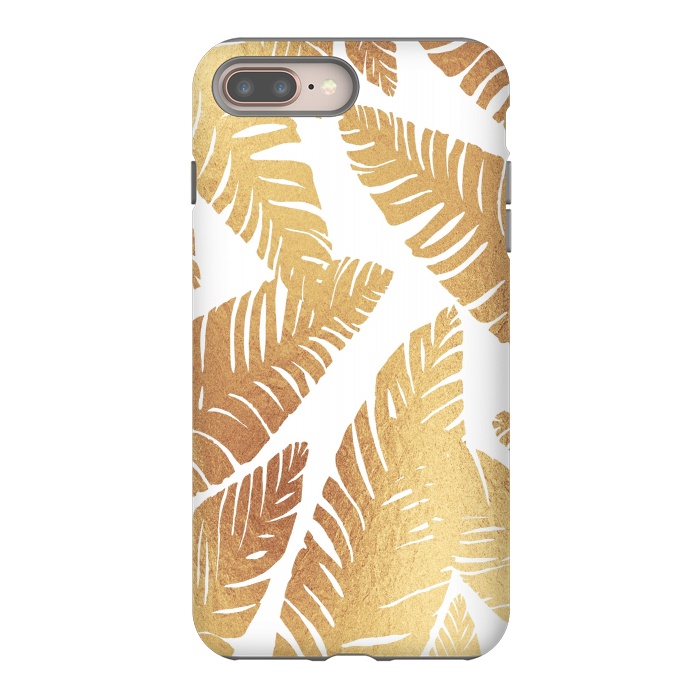 iPhone 7 plus StrongFit Glam Leaves by ''CVogiatzi.