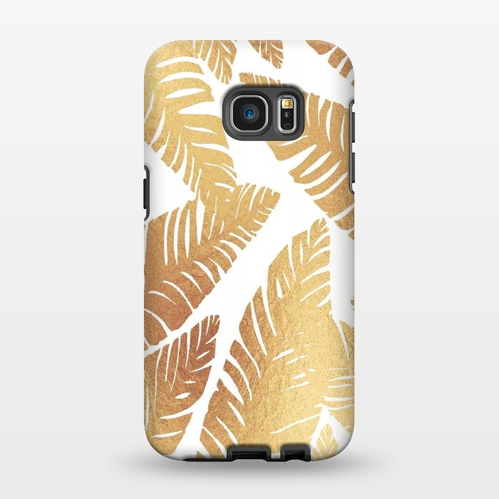 Galaxy S7 EDGE StrongFit Glam Leaves by ''CVogiatzi.