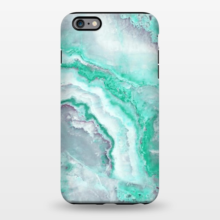 iPhone 6/6s plus StrongFit Mint Green Veined Agate by  Utart