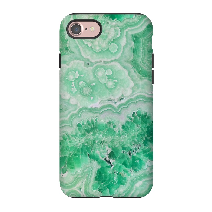 iPhone 7 StrongFit Mint Green Agate by  Utart