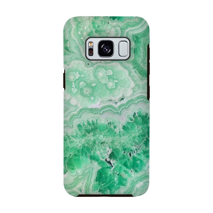 Galaxy S8 StrongFit Mint Green Agate by  Utart