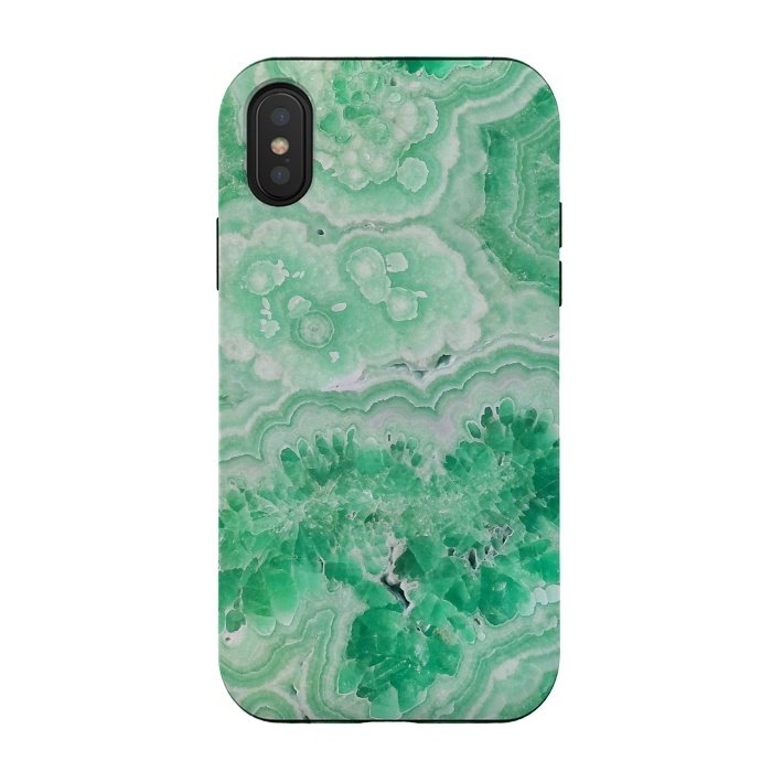 iPhone Xs / X StrongFit Mint Green Agate by  Utart