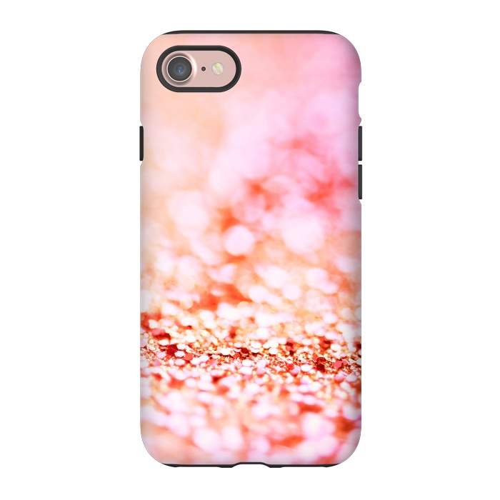 iPhone 7 StrongFit Sunny pink faux glitter by  Utart