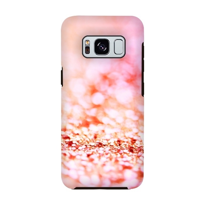 Galaxy S8 StrongFit Sunny pink faux glitter by  Utart