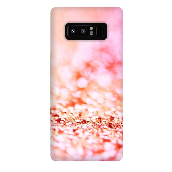 Galaxy Note 8 StrongFit Sunny pink faux glitter by  Utart