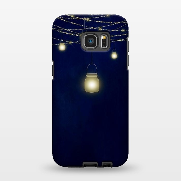 Galaxy S7 EDGE StrongFit Sparkling Light Jars at night by  Utart
