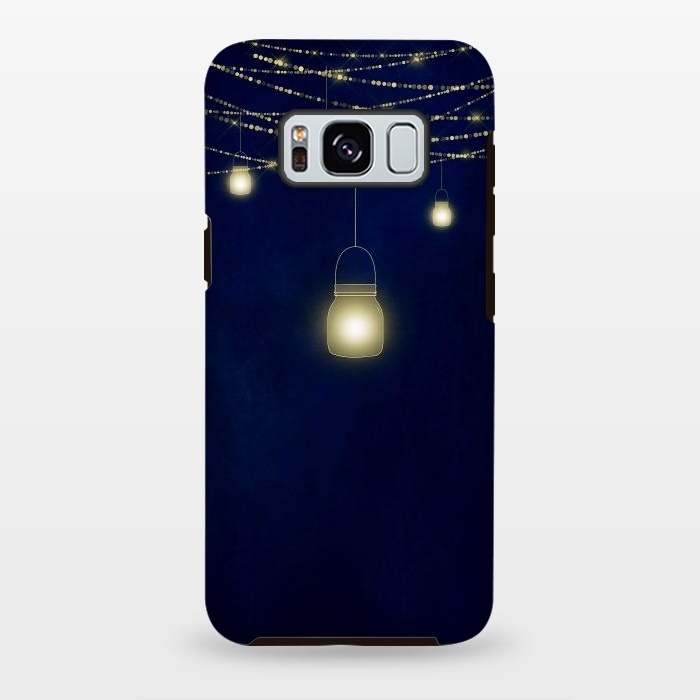Galaxy S8 plus StrongFit Sparkling Light Jars at night by  Utart