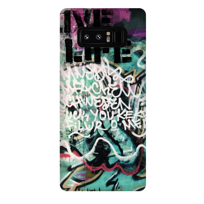 Galaxy Note 8 StrongFit Graffiti Art Writing by Andrea Haase