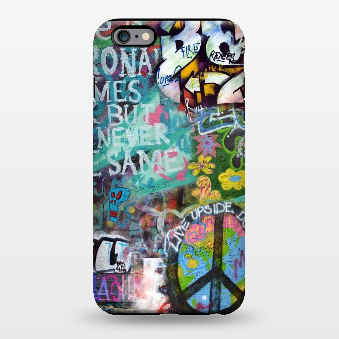 iPhone 6/6s plus StrongFit Graffiti Text And Peace Sign by Andrea Haase