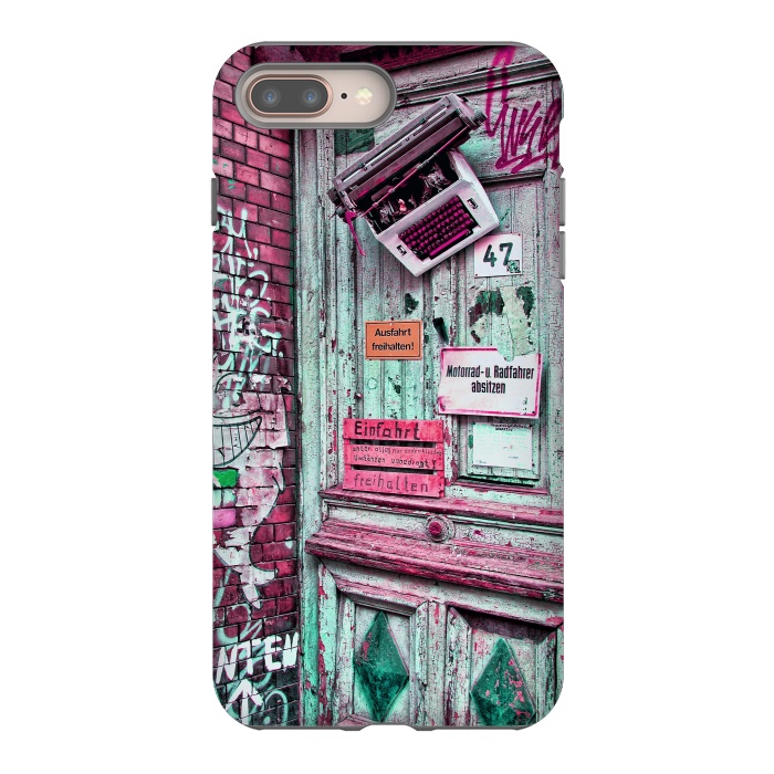 iPhone 7 plus StrongFit Urban Grunge Door by Andrea Haase