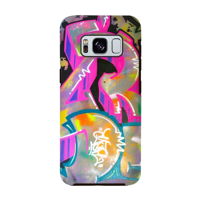 Galaxy S8 StrongFit Colorful Grafitti Tag by Andrea Haase