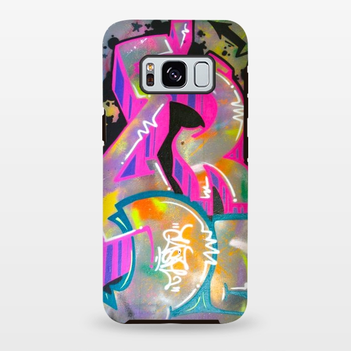 Galaxy S8 plus StrongFit Colorful Grafitti Tag by Andrea Haase