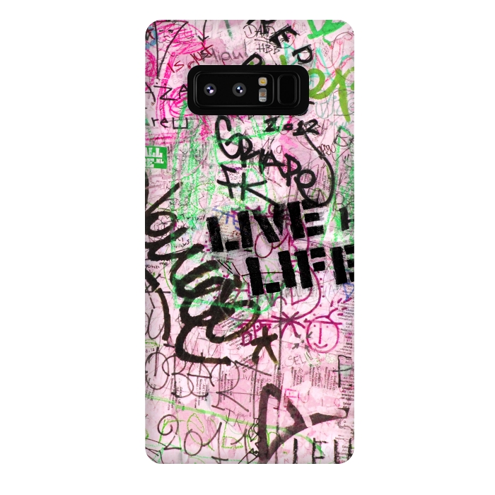 Galaxy Note 8 StrongFit Graffiti Writing Live Live by Andrea Haase