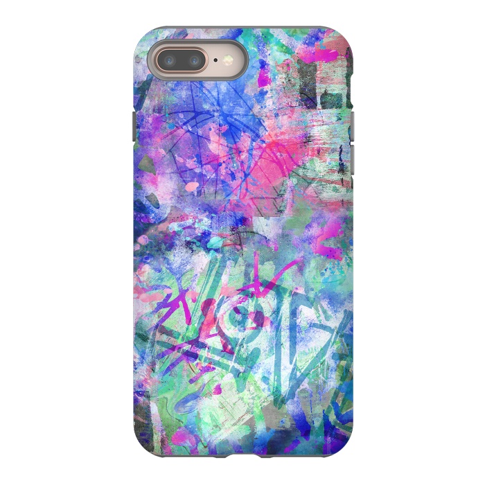 iPhone 7 plus StrongFit Colorful Grafitti by Andrea Haase
