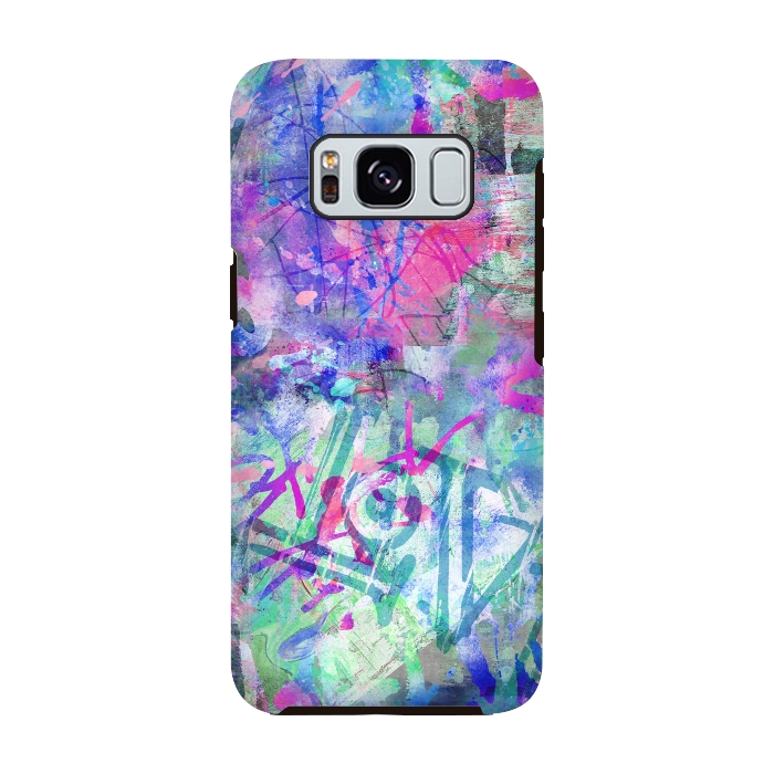 Galaxy S8 StrongFit Colorful Grafitti by Andrea Haase