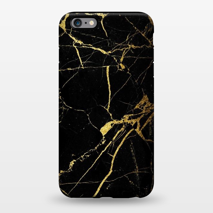 iPhone 6/6s plus StrongFit  Black-Gold Marble Impress by ''CVogiatzi.