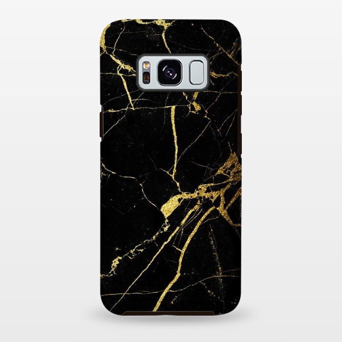 Galaxy S8 plus StrongFit  Black-Gold Marble Impress by ''CVogiatzi.