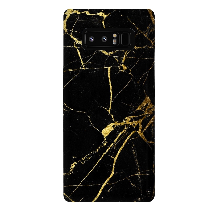 Galaxy Note 8 StrongFit  Black-Gold Marble Impress by ''CVogiatzi.
