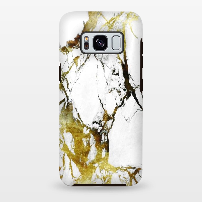 Galaxy S8 plus StrongFit Gold-White Marble Impress by ''CVogiatzi.