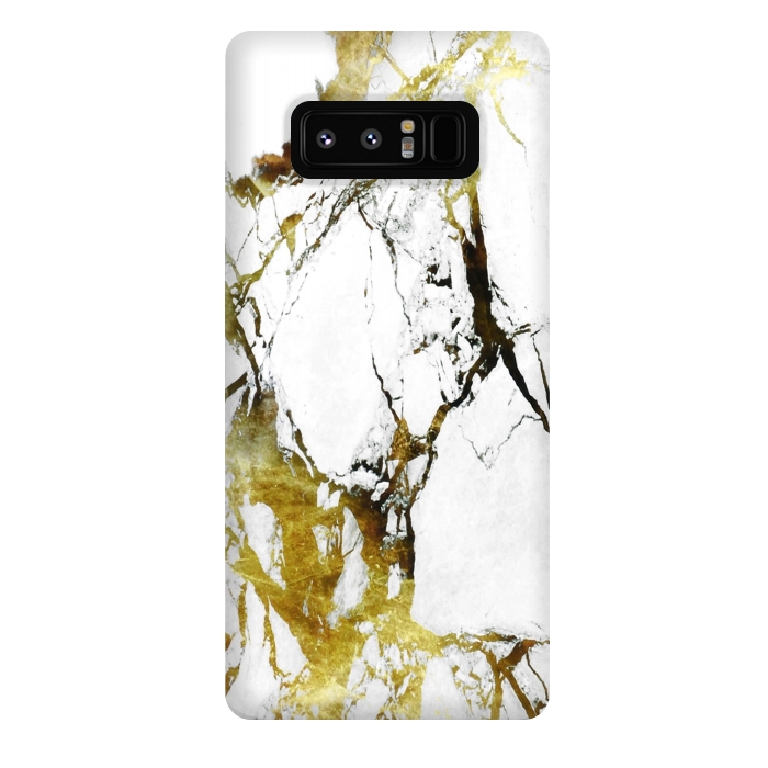 Galaxy Note 8 StrongFit Gold-White Marble Impress by ''CVogiatzi.