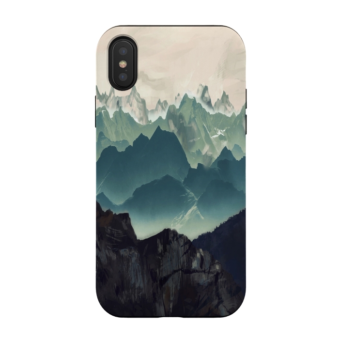 iPhone Xs / X StrongFit Shades of Mountain by ''CVogiatzi.