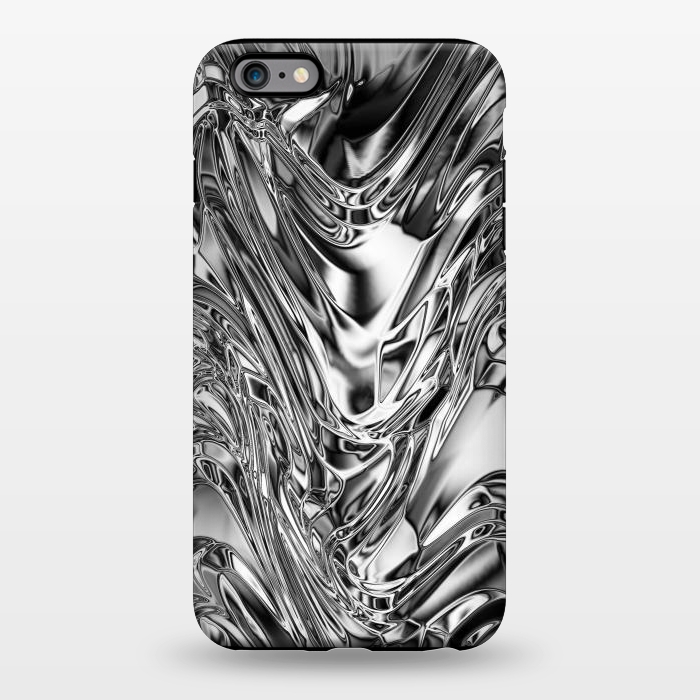 iPhone 6/6s plus StrongFit Silver Aluminium Molten Metal Digital Texture by BluedarkArt