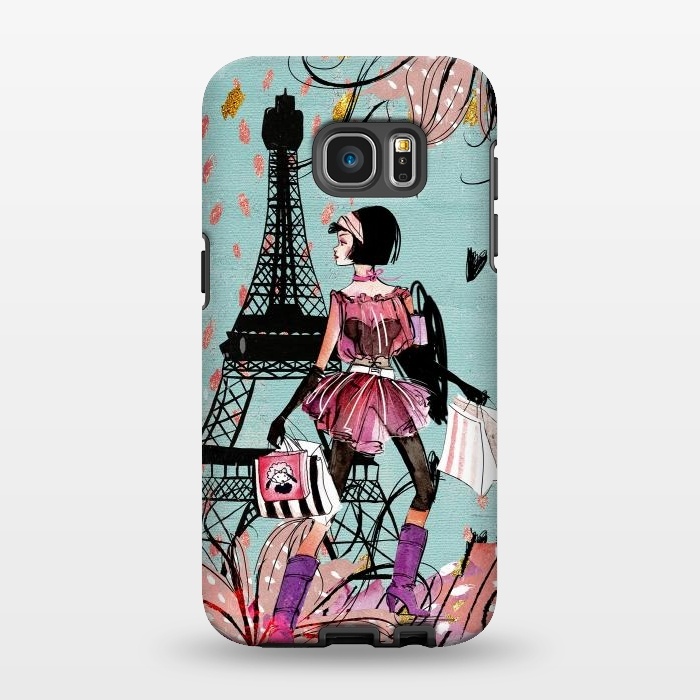 Galaxy S7 EDGE StrongFit Fashion Girl in Paris by  Utart