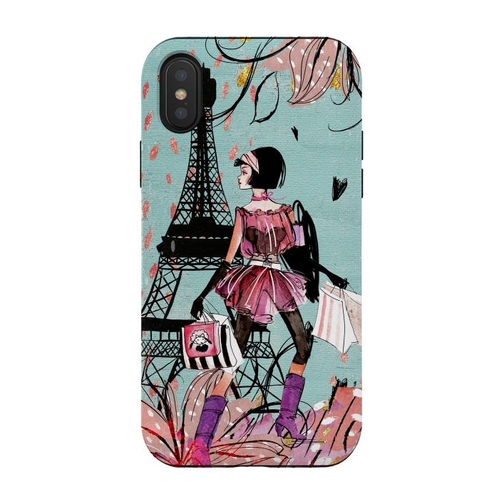 iPhone Xs / X StrongFit Fashion Girl in Paris by  Utart