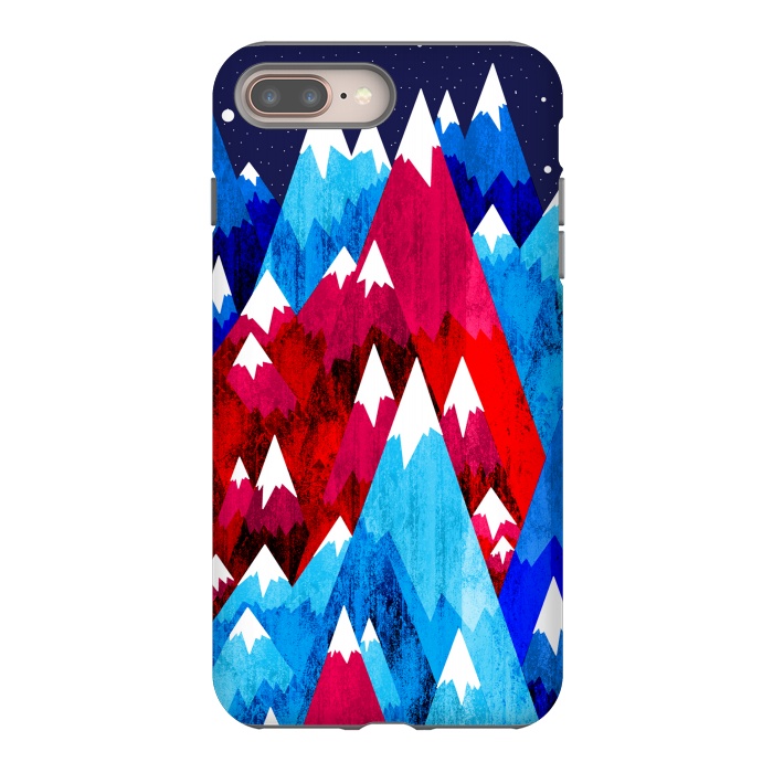 iPhone 7 plus StrongFit Blue Peak Mountains by Steve Wade (Swade)