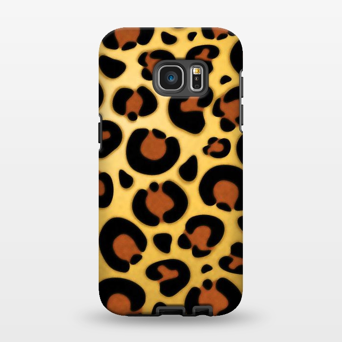 Galaxy S7 EDGE StrongFit Jaguar Leopard Fur Texture by BluedarkArt