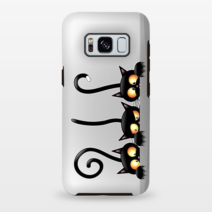 Galaxy S8 plus StrongFit Three Naughty Playful Kitties by BluedarkArt