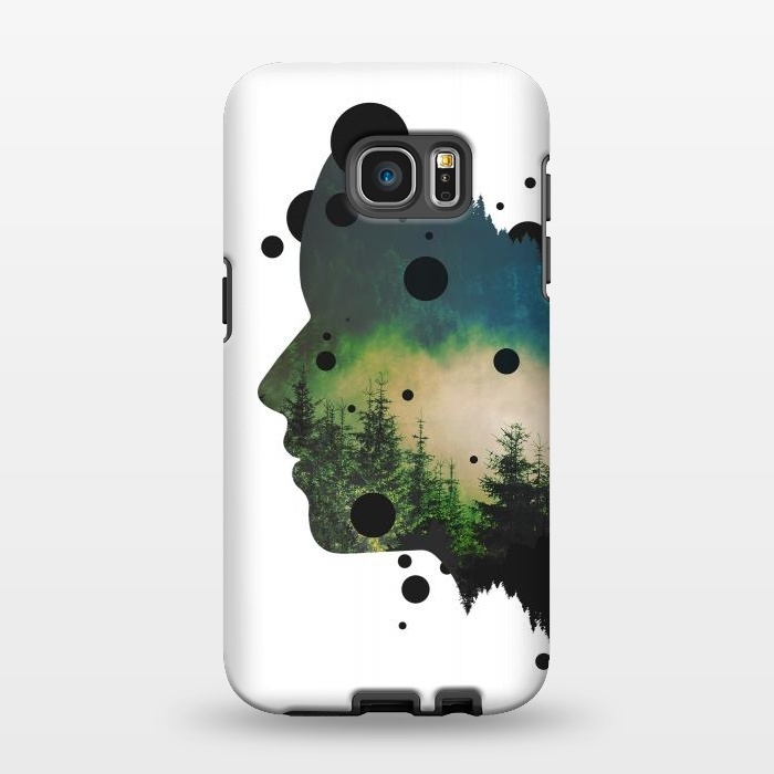 Galaxy S7 EDGE StrongFit Face Of The Forest by Sitchko