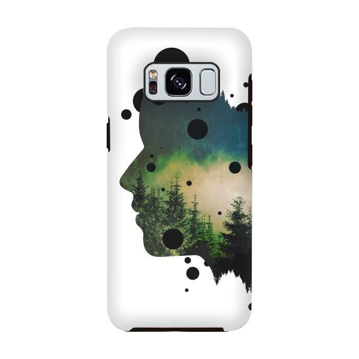 Galaxy S8 StrongFit Face Of The Forest by Sitchko