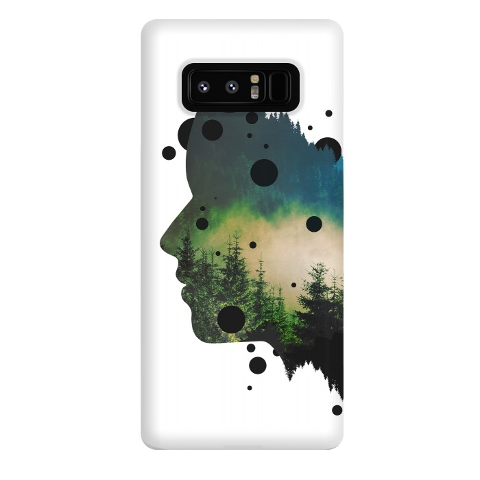 Galaxy Note 8 StrongFit Face Of The Forest by Sitchko