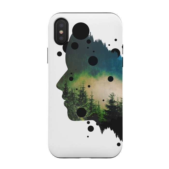 iPhone Xs / X StrongFit Face Of The Forest by Sitchko