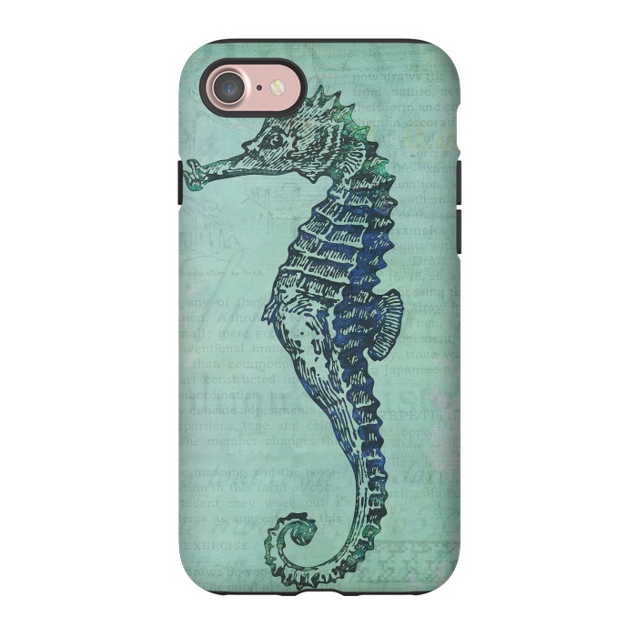 iPhone 7 StrongFit Vintage Seahorse 2 by Andrea Haase