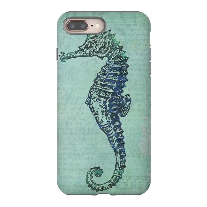 iPhone 7 plus StrongFit Vintage Seahorse 2 by Andrea Haase