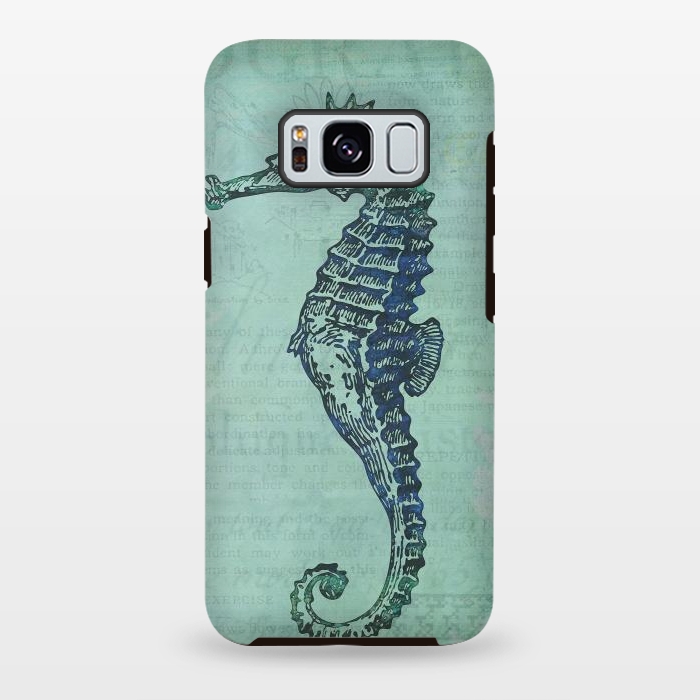 Galaxy S8 plus StrongFit Vintage Seahorse 2 by Andrea Haase