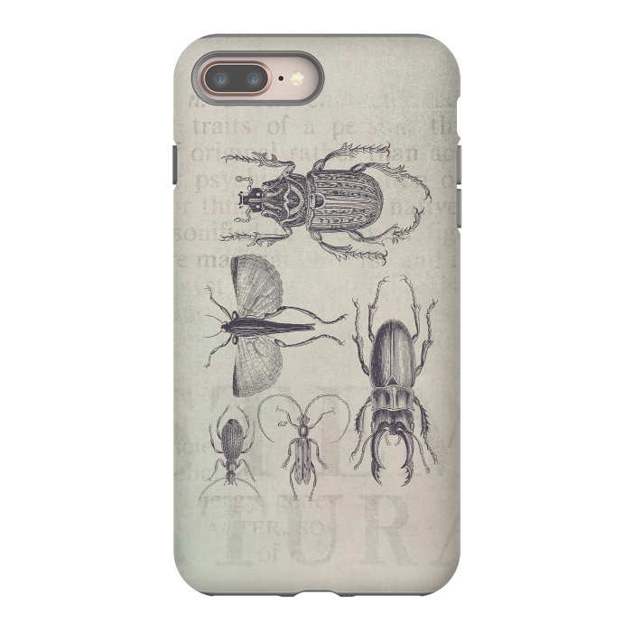 iPhone 7 plus StrongFit Vintage Beetles And Bugs by Andrea Haase