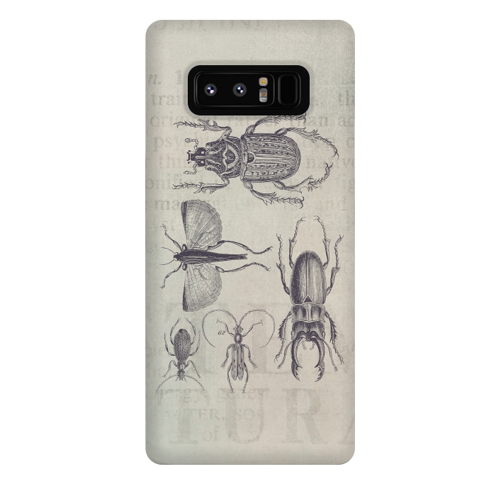 Galaxy Note 8 StrongFit Vintage Beetles And Bugs by Andrea Haase