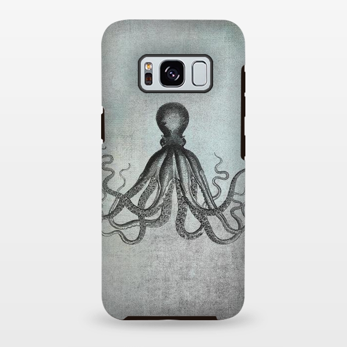 Galaxy S8 plus StrongFit Octopus Vintage Art by Andrea Haase