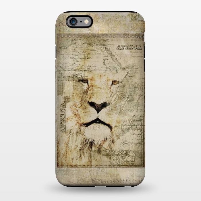 iPhone 6/6s plus StrongFit Lion King Of Africa Collage by Andrea Haase