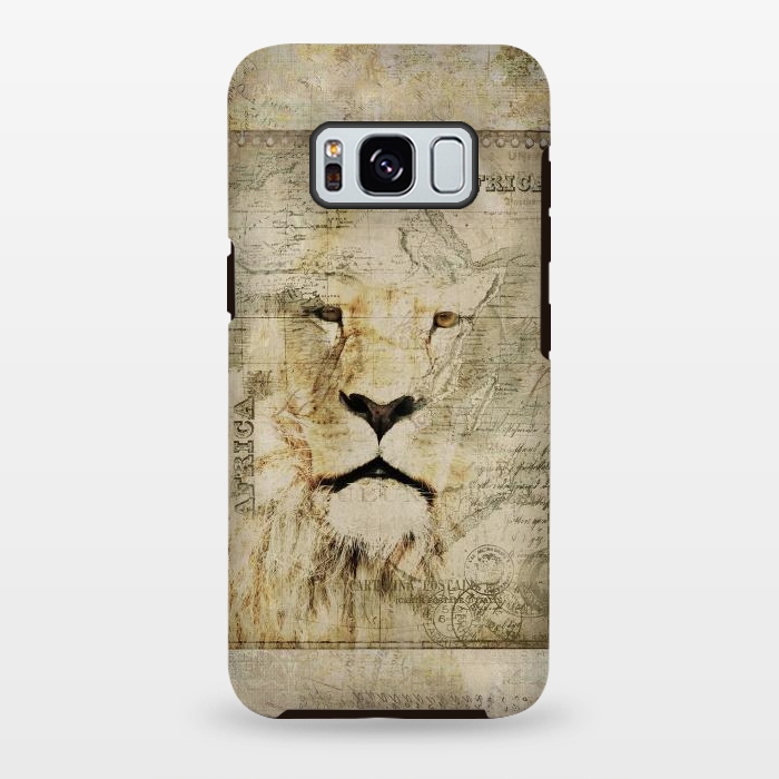 Galaxy S8 plus StrongFit Lion King Of Africa Collage by Andrea Haase