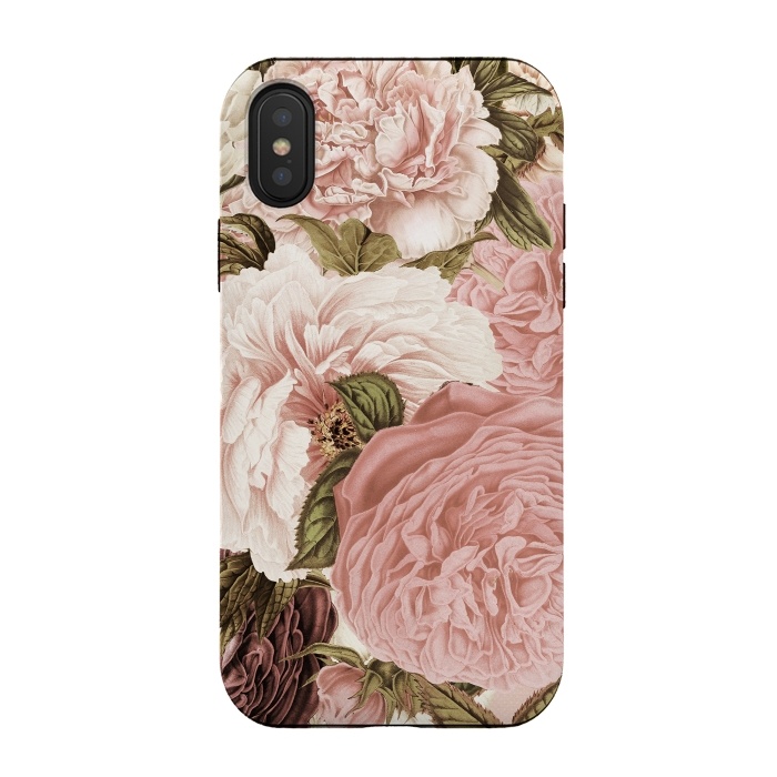 iPhone Xs / X StrongFit Vintage Roses by  Utart