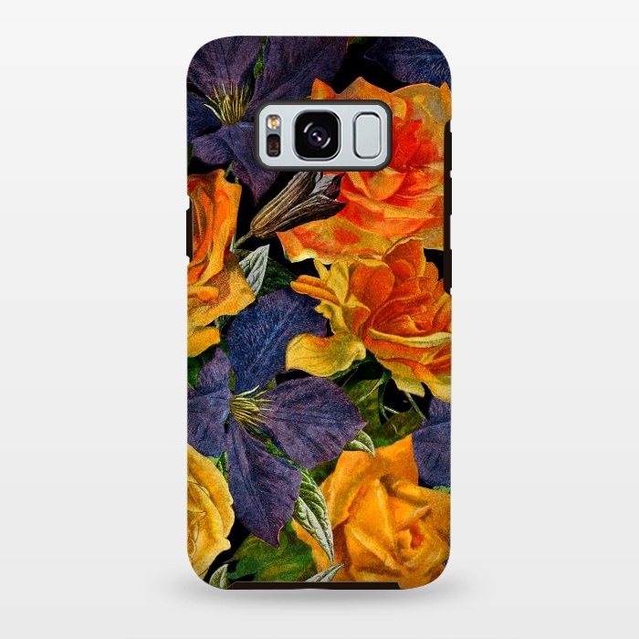 Galaxy S8 plus StrongFit Clematis and Yellow Vintage Roses by  Utart