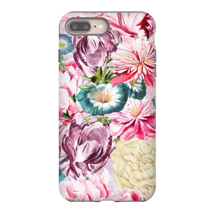 iPhone 7 plus StrongFit Beautiful Pastel Vintage Spring Flowers by  Utart