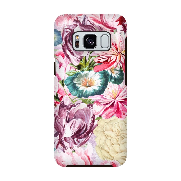 Galaxy S8 StrongFit Beautiful Pastel Vintage Spring Flowers by  Utart