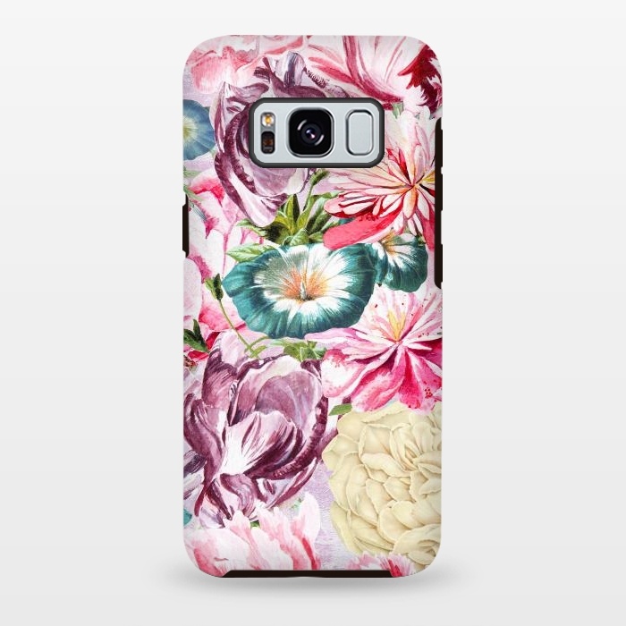 Galaxy S8 plus StrongFit Beautiful Pastel Vintage Spring Flowers by  Utart